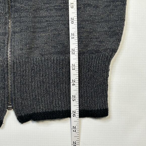Free People Full Zip Cardigan Sweater Womens Size XS Gray Cotton Wool Blend - Picture 8 of 11